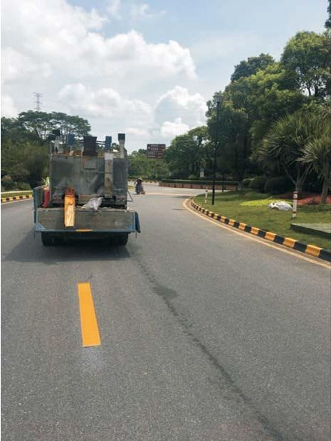 小區(qū)道路熱熔標線